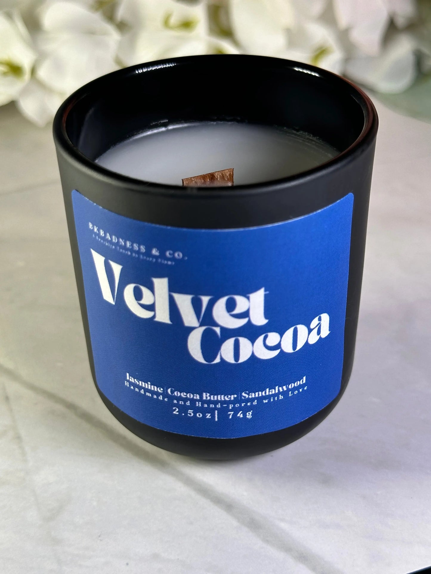 Velvet Cocoa Candle Bkbadness & Co.