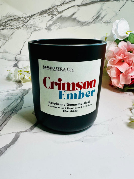 Crimson Ember Candle Bkbadness & Co.