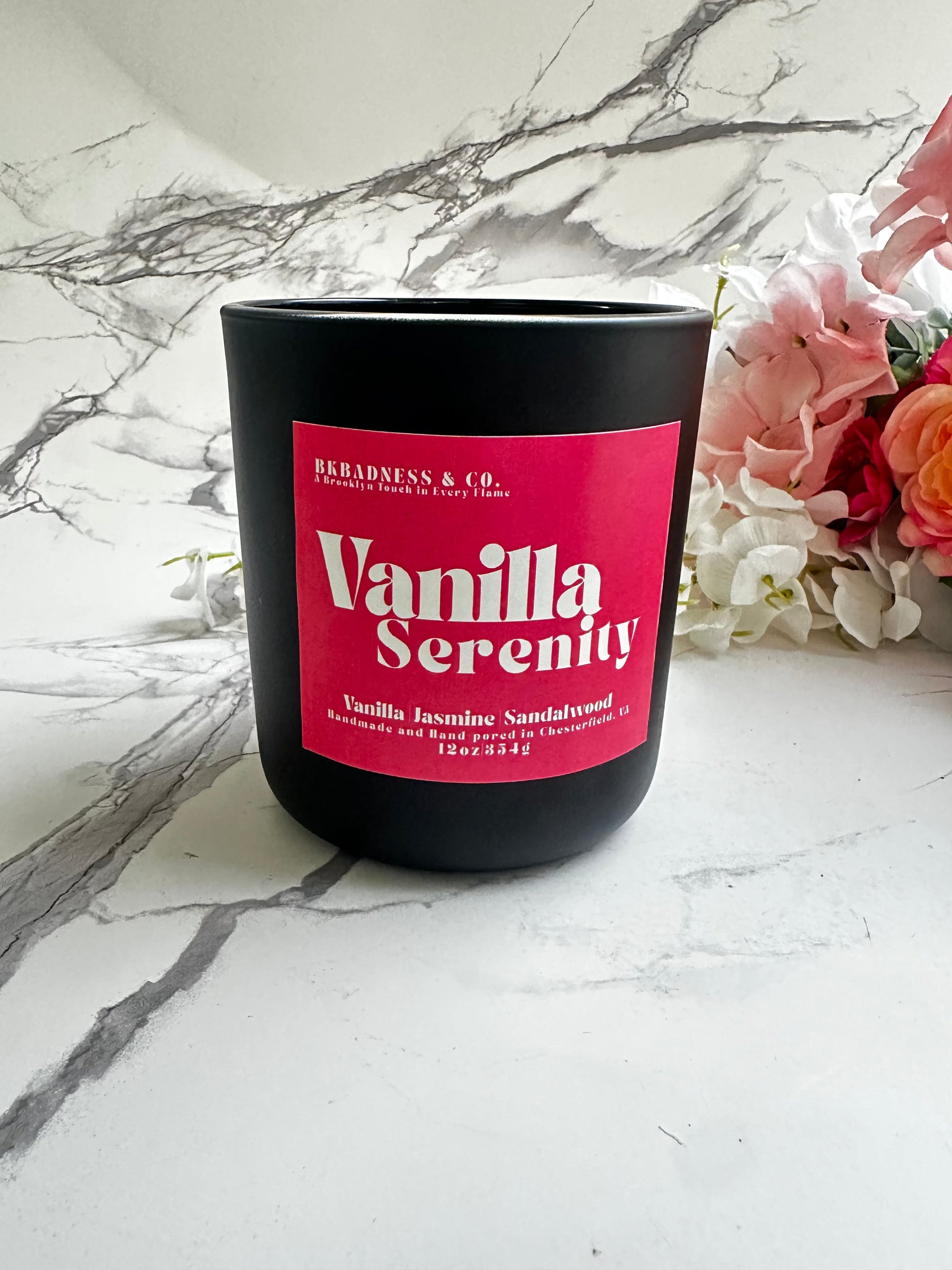 Vanilla Serenity Candle Bkbadness & Co.
