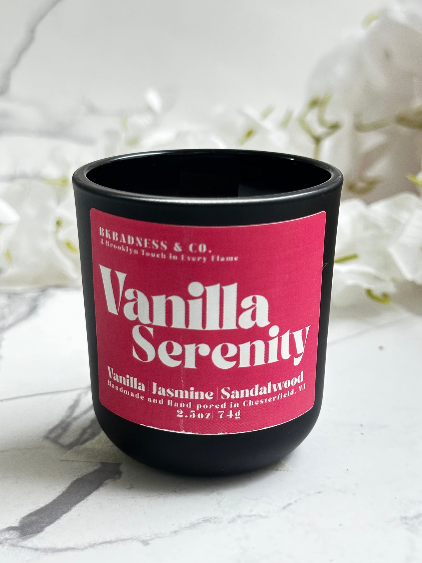 Vanilla Serenity Candle Bkbadness & Co.