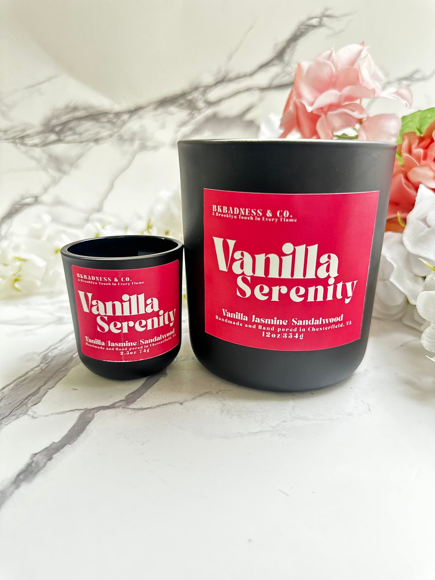 Vanilla Serenity Candle Bkbadness & Co.