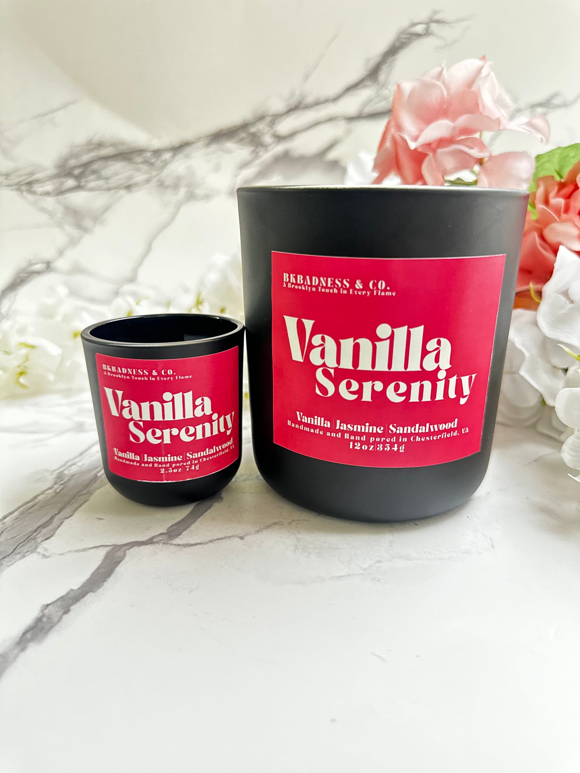 Vanilla Serenity Candle Bkbadness & Co.